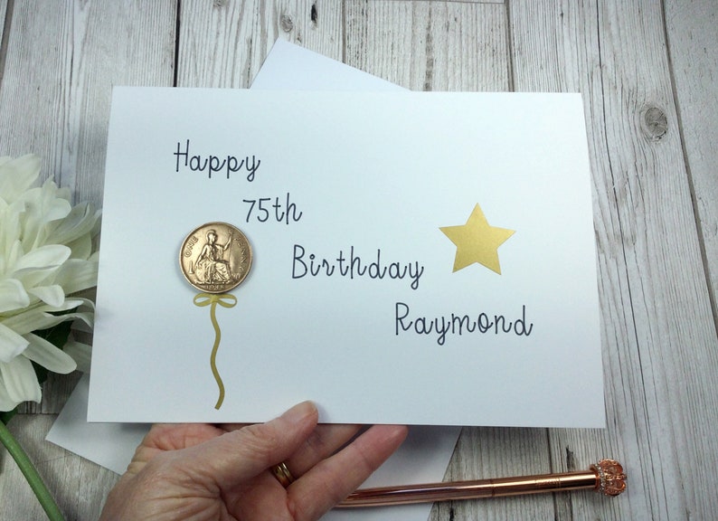 75th Birthday Card - Etsy