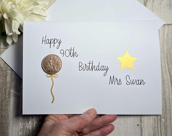 90th Birthday Card