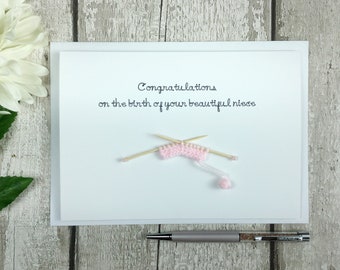 NEW BABY GIRL CARD Congratulations Birth Granddaughter Sister Niece NEW BABY GIRL CARD Congratulations Birth Granddaughter Sister Niece
