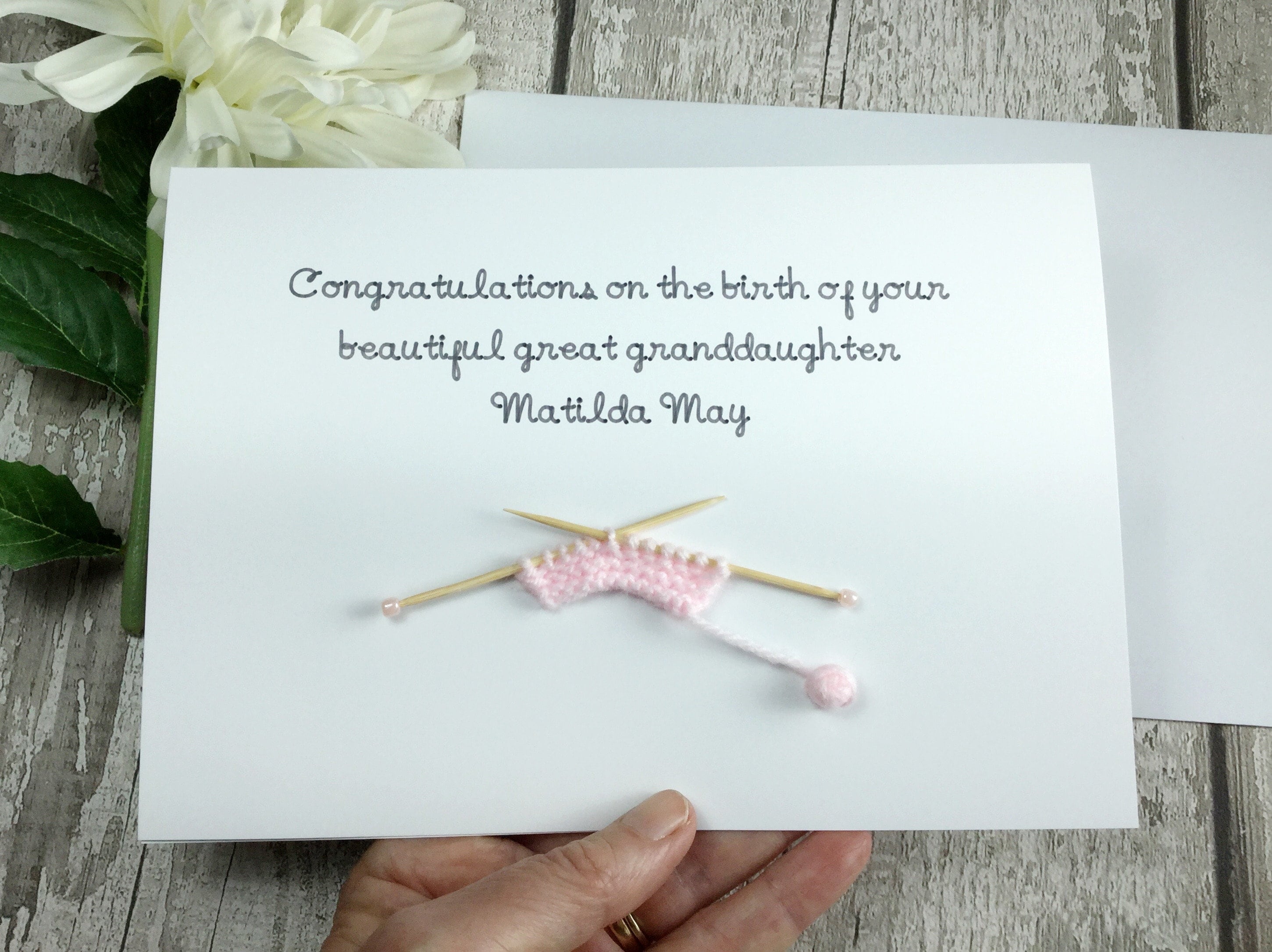 New Great Granddaughter Card - Etsy