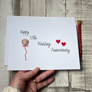 Carte 12e anniversaire