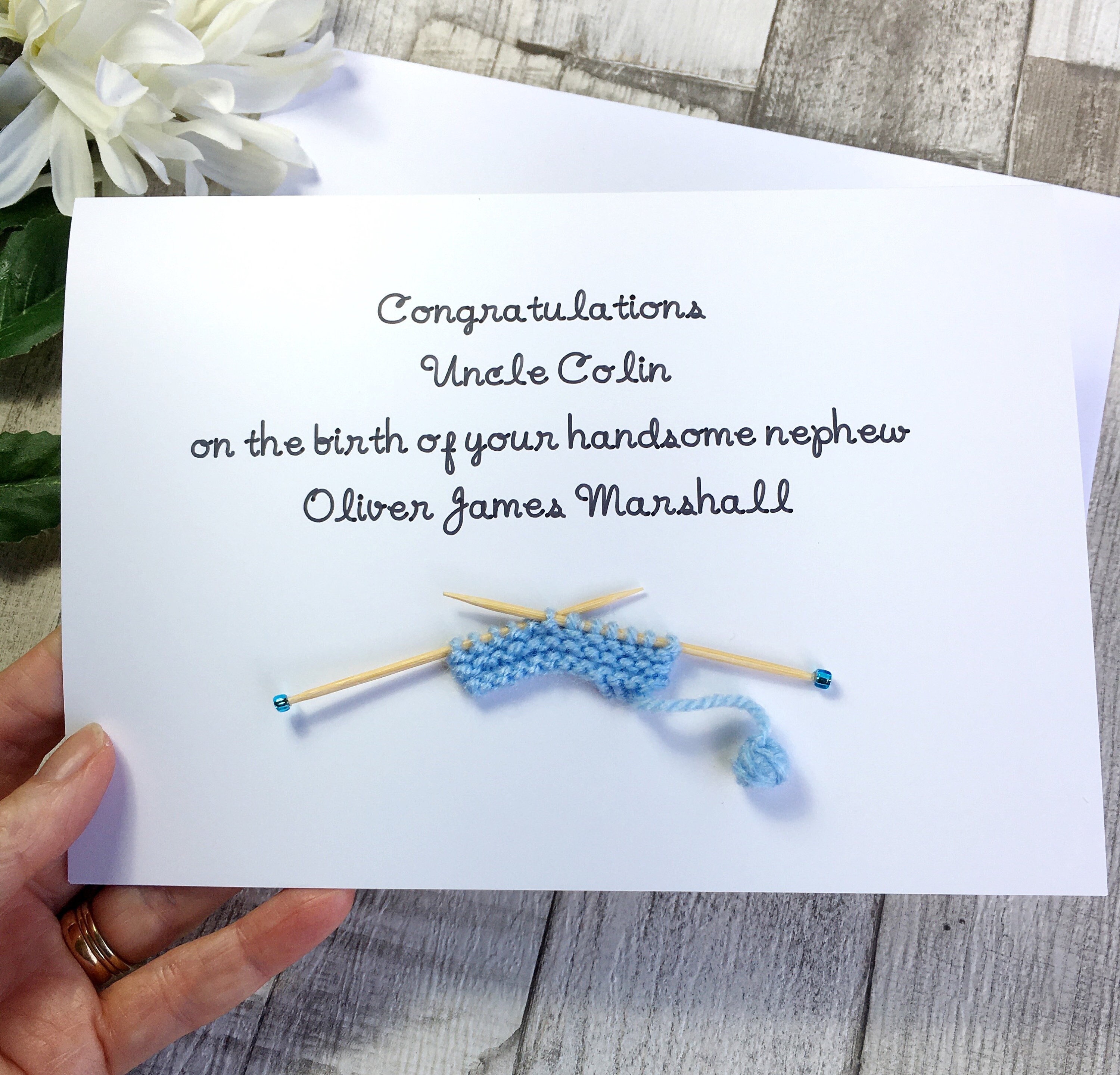 New Baby Nephew Card Etsy UK