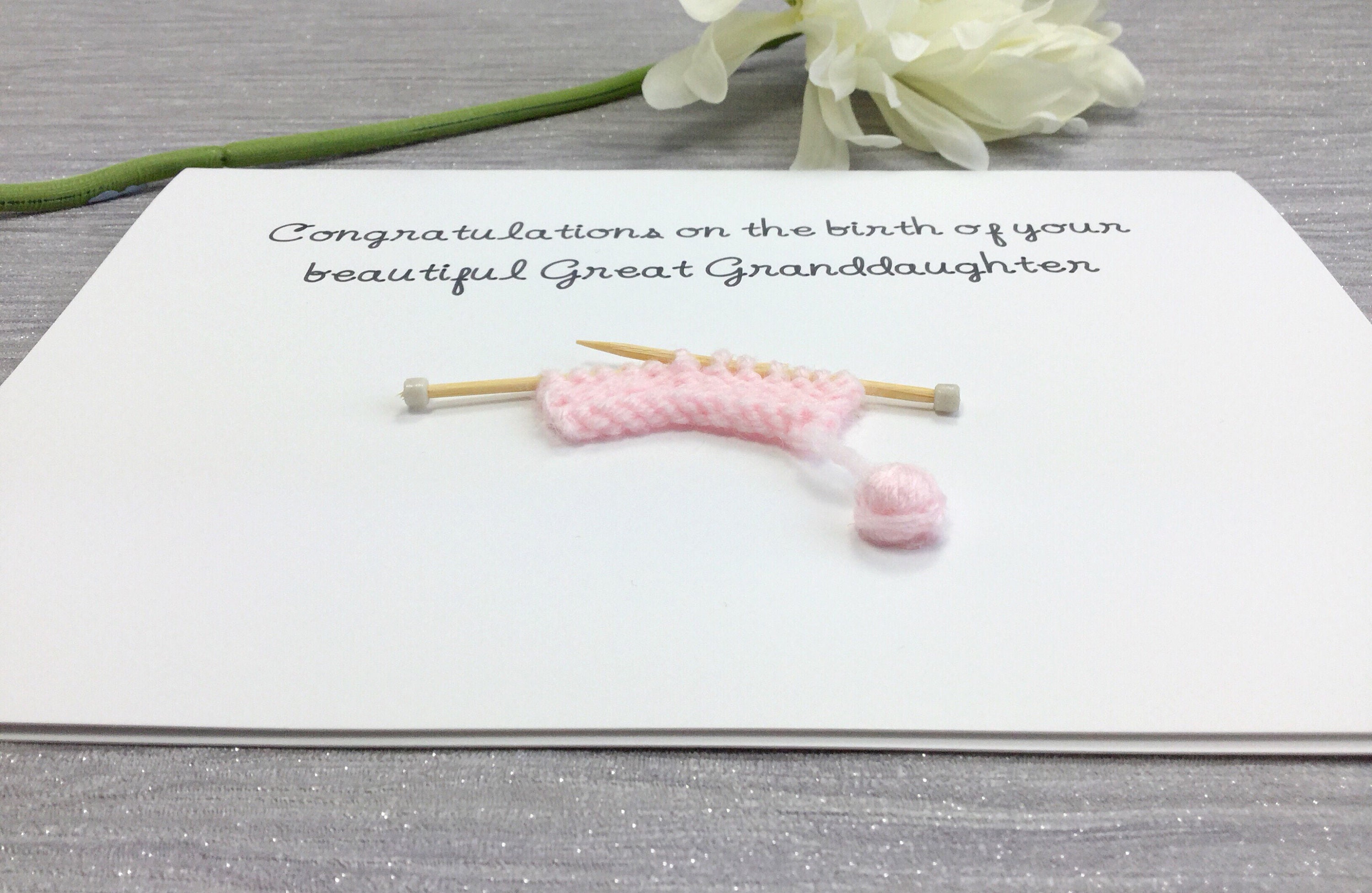 New Great Granddaughter Card - Etsy