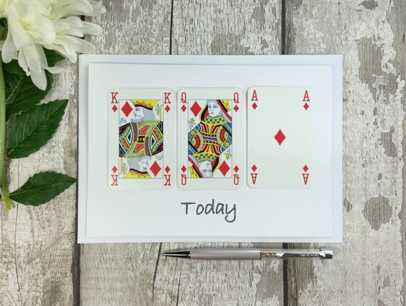 21st Birthday Card With Playing Cards - Etsy UK