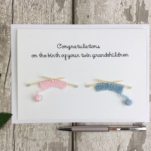Carte petits-enfants jumeaux