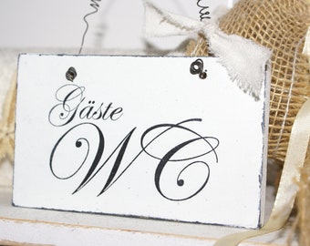 Guest Bathroom Sign Etsy