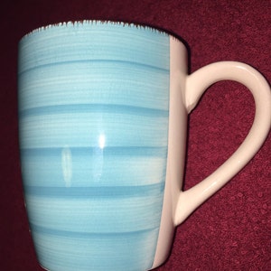 Mug: blue and brown with logo image 3