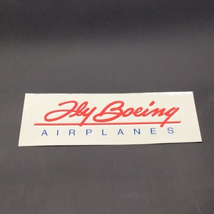 Vintage Fly Boeing Airplanes Sticker Decal