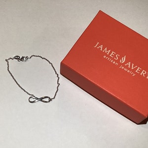 James avery infinity leather bracelet deals