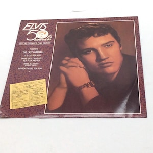 Elvis Presley 10&quot; UK EP 50th Anniversary Special Extended Play (RCAT459) Vinyl Record LP