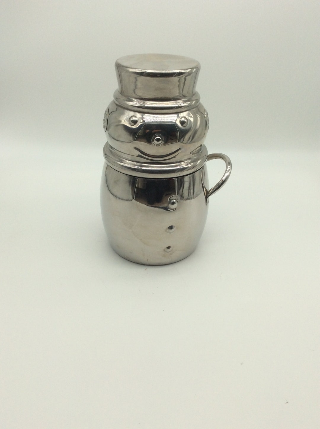 Snowman Ice Bucket With Handle Stainless Steel Wazir Chand & Etsy