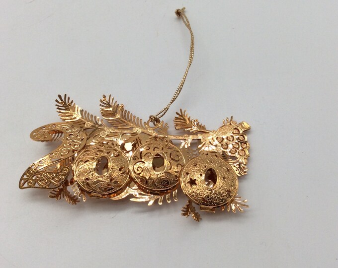 Danbury Mint Christmas Ornament 23k Gold Plated 2000 Etsy