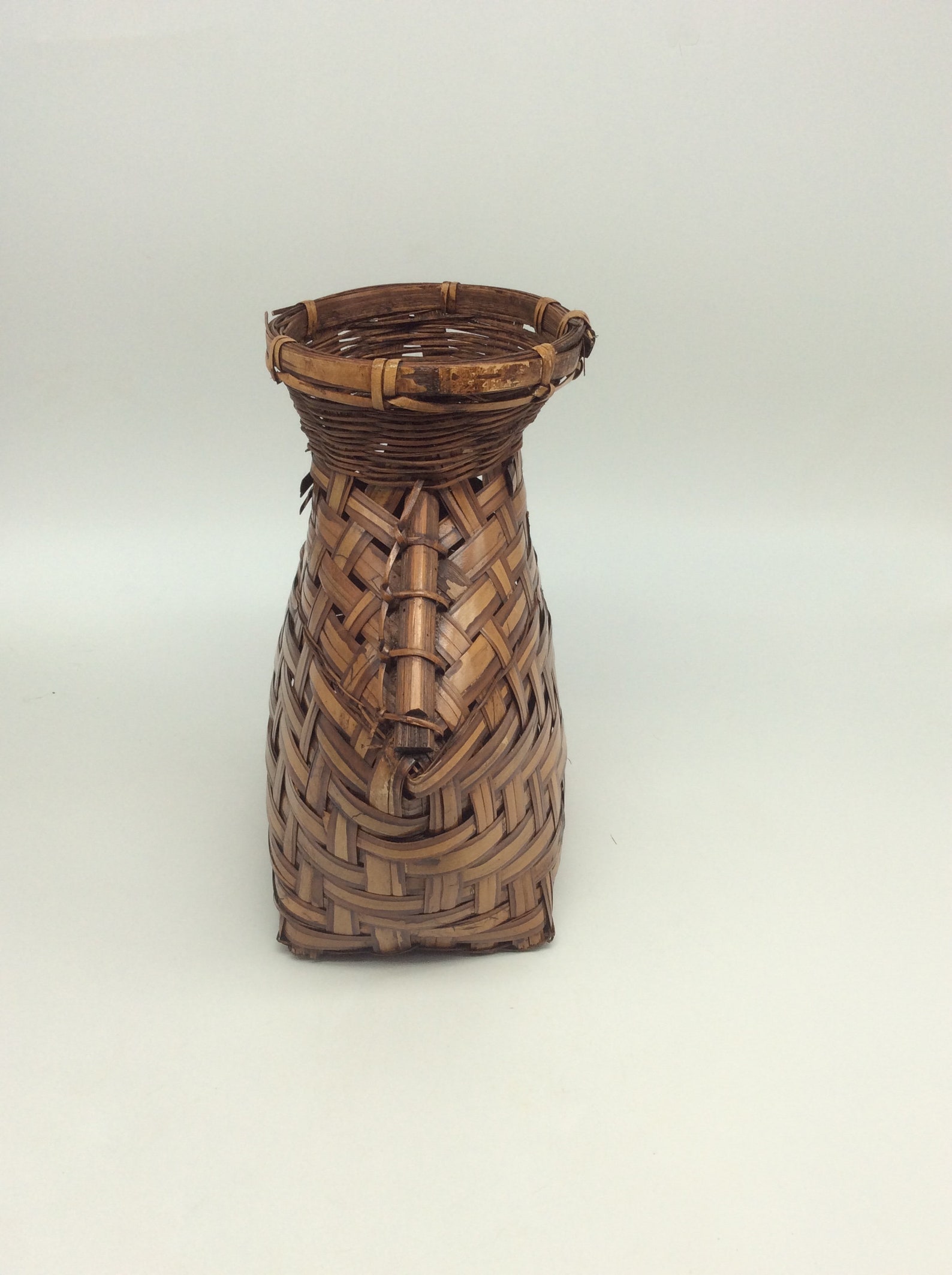 Vintage Philippine Ifugao Small Wicker Fish Trap Basket Hand Etsy