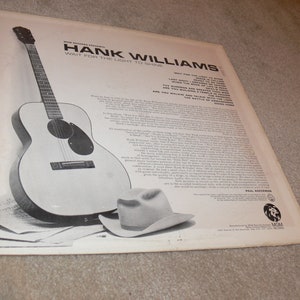 Hank Williams - Wait for the Light to Shine Vinyl LP Record Album MGM