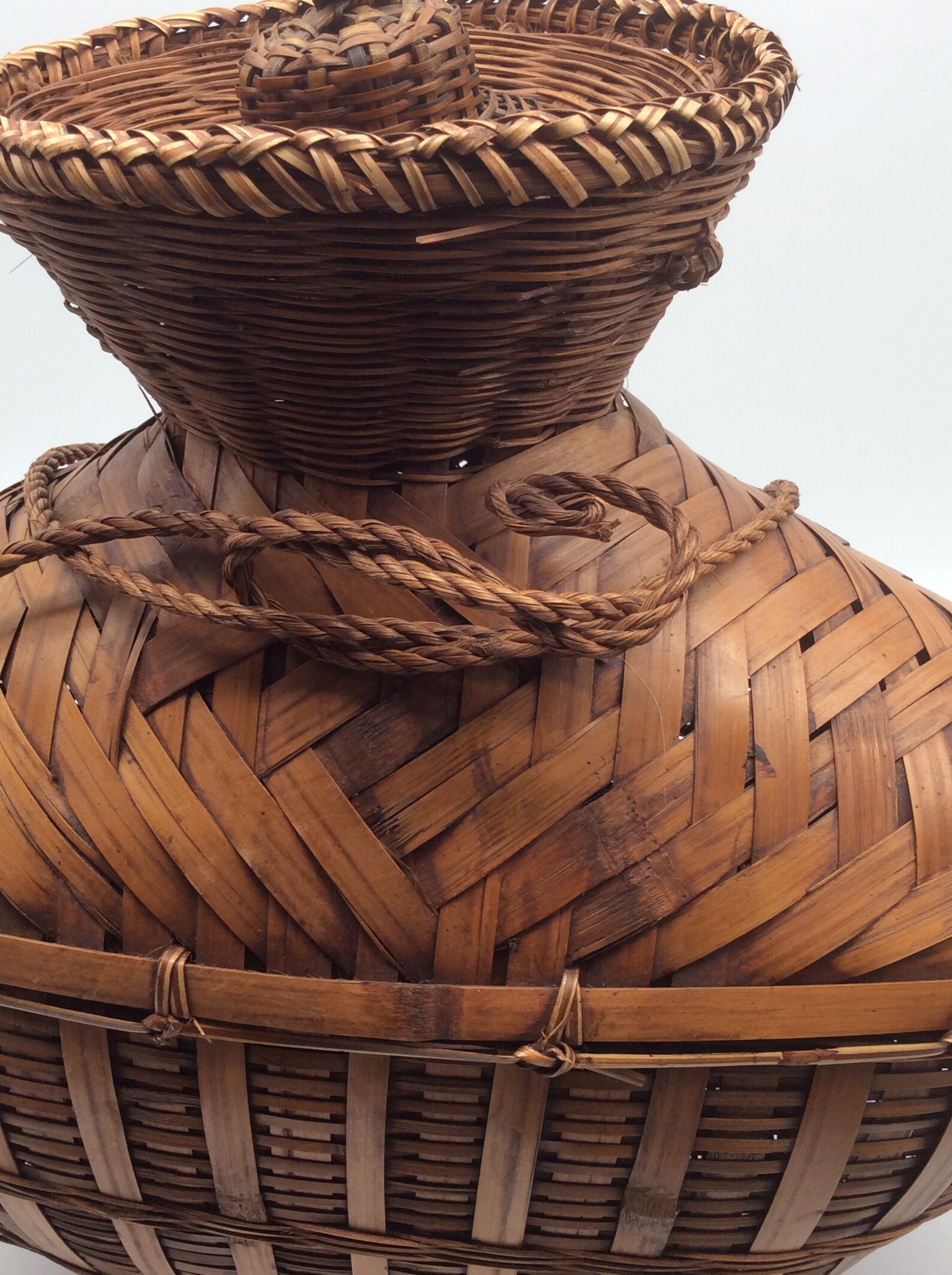 Vintage Philippine Ifugao Wicker Fish Creel Trap Basket Hand Etsy