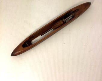 Vintage Wood Weaving Loom Boat Shuttle