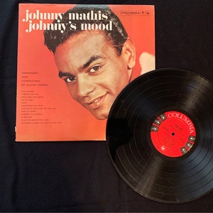 Johnny Mathis Johnny&#39;s Mood 1960 Vinyl Record LP