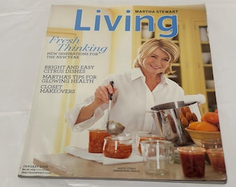 Martha Stewart Living Magazine Jan 2009 Fresh Thinking