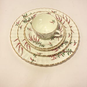 Couvert de table Royal Worcester Dunrobin, Chine, 5 pièces, Angleterre