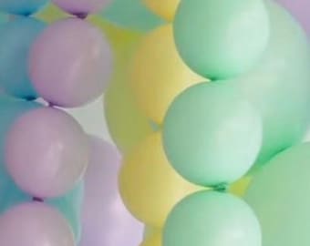 12 Inch Kalisan K-Link Balloons - Link Balloon Latex 50 piece - Macaron Lilac