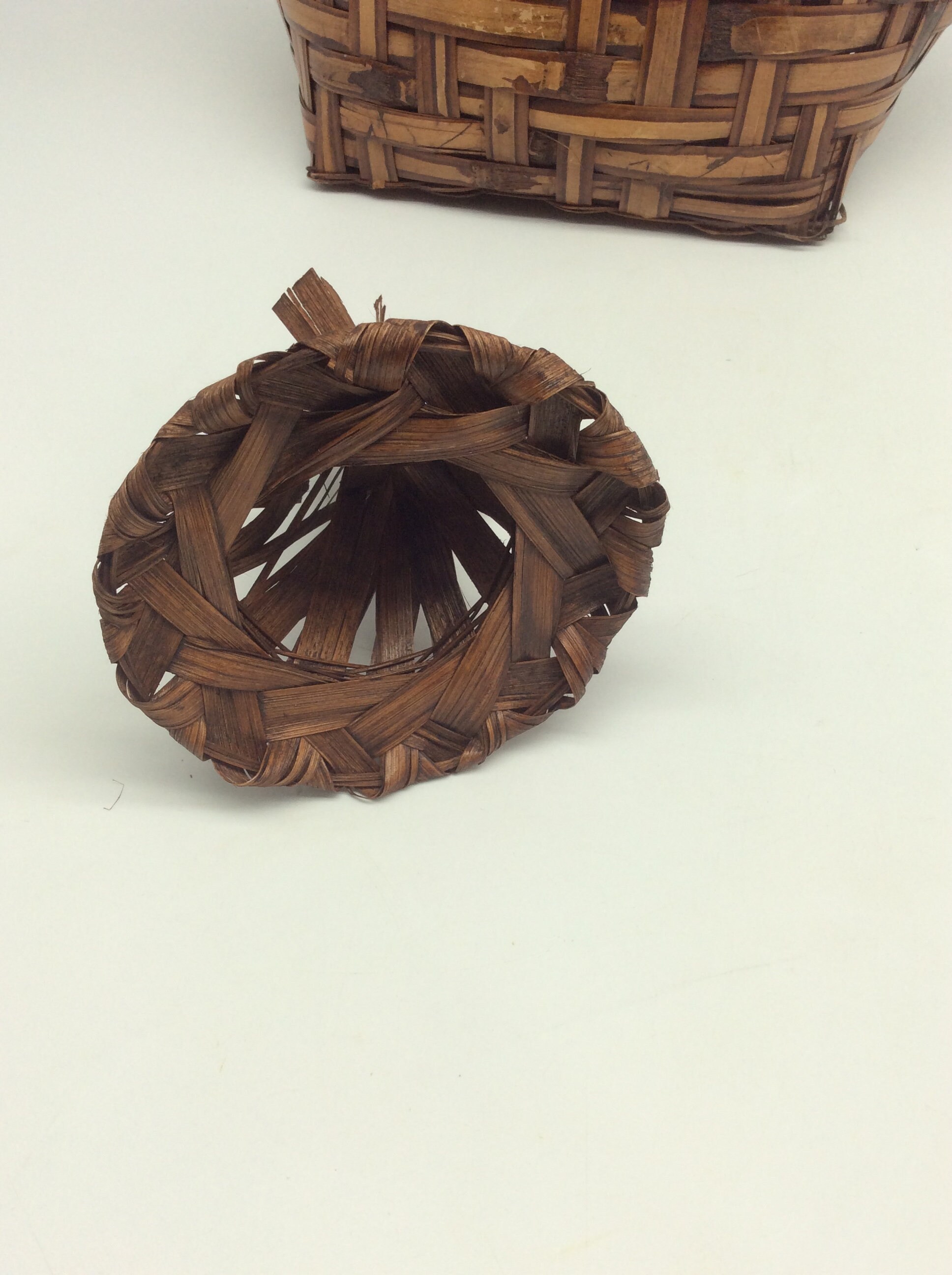 Vintage Philippine Ifugao Small Wicker Fish Trap Basket Hand Etsy UK