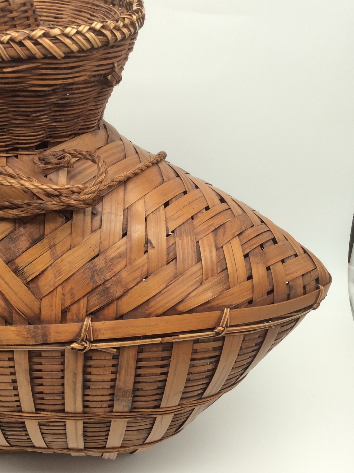 Vintage Philippine Ifugao Wicker Fish Creel Trap Basket Hand Etsy