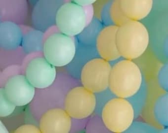 12 Inch Kalisan K-Link Balloons - Link Balloon Latex 50 piece - Macaron Green