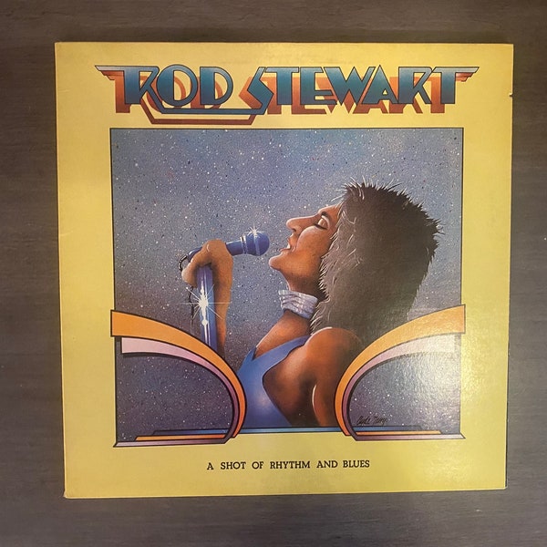 Rod Stewart LP 1976 A Shot of Rhythm and Blues Vinyl Record LP