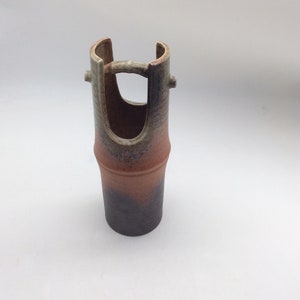 Japanese Hanaire Ikebana Pottery Vase Bamboo Bucket