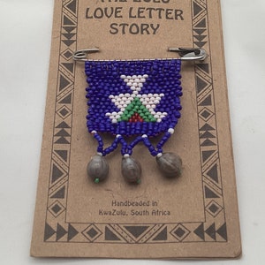 Vintage South African Zulu Love Letter Story Glass Beaded Pin - Etsy
