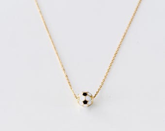 Kansas City Floating Soccer Ball Necklace: Current Soccer Jewelry KC Stainless Steel Sporting