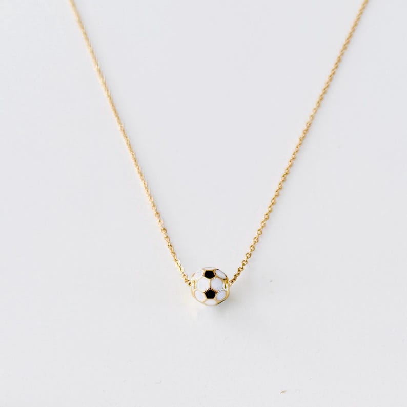 Kansas City Floating Soccer Ball Necklace: Current Soccer Jewelry KC Stainless Steel Sporting bild 1