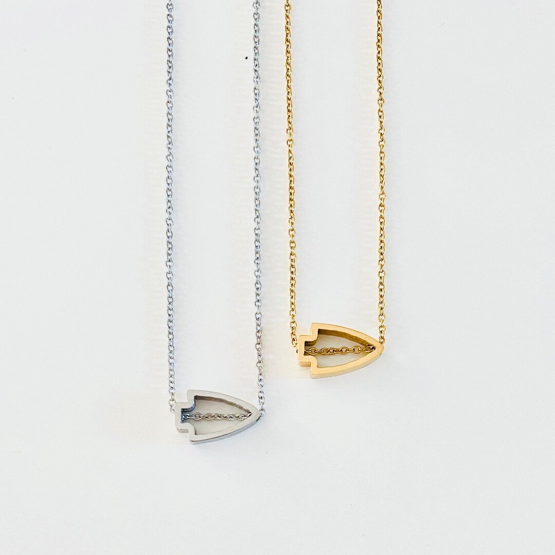 Kansas City Inspired Chief Necklace Gold Mini Arrowhead Necklace Kansas