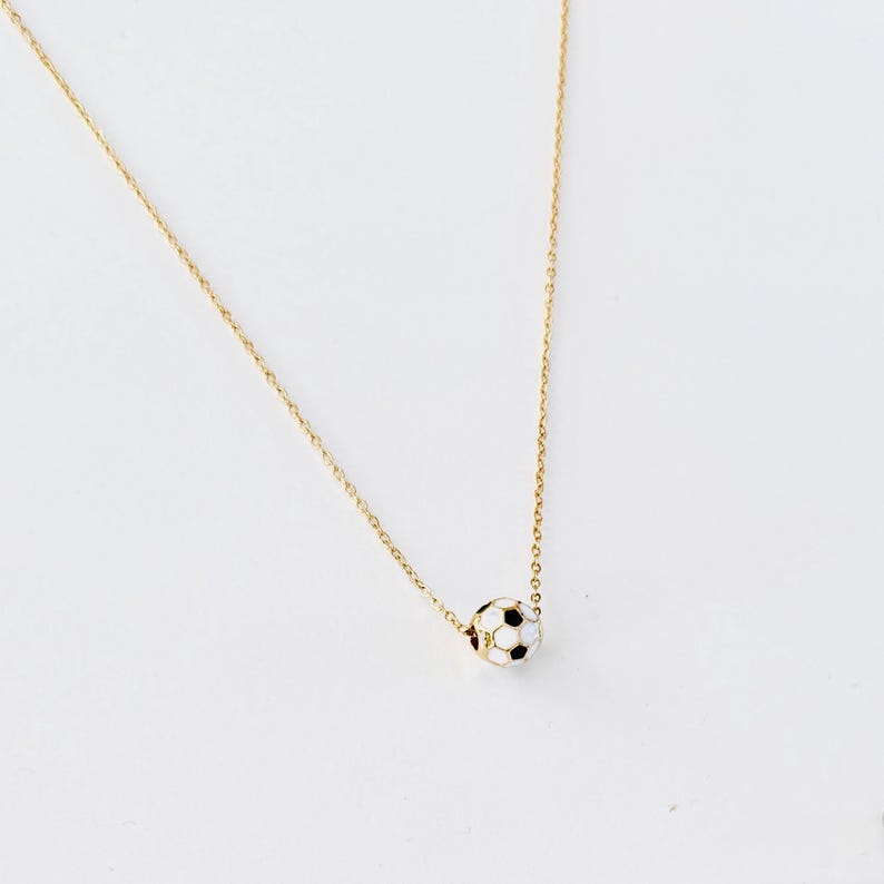 Kansas City Floating Soccer Ball Necklace: Current Soccer Jewelry KC Stainless Steel Sporting bild 3