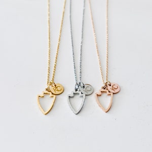 Kansas City Inspired necklace KC football necklace Gold mini arrowhead charm necklace Kansas City jewelry Silver Chief