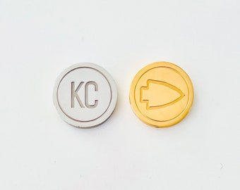 Kansas City golf ball marker Arrowhead golf ball marker Magnetic Chief golf ball marker KC Football Arrowhead Fathers Day gift for dad