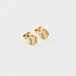 Softball Mini Stud Earrings Softball Mini Stud Earrings