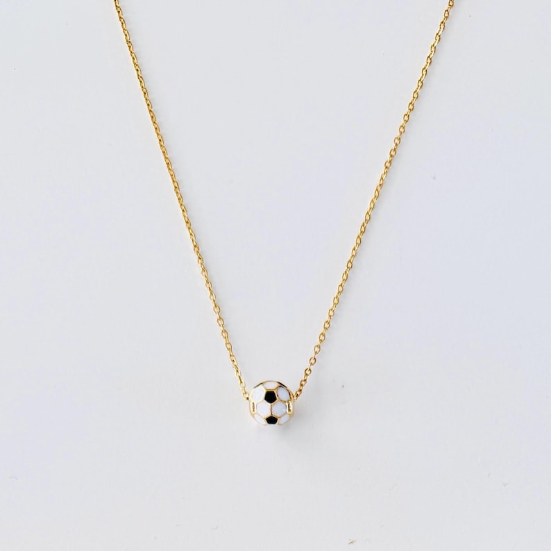Kansas City Floating Soccer Ball Necklace: Current Soccer Jewelry KC Stainless Steel Sporting bild 5