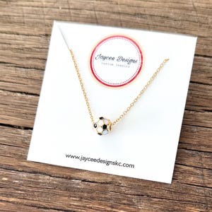 Kansas City Floating Soccer Ball Necklace: Current Soccer Jewelry KC Stainless Steel Sporting bild 4