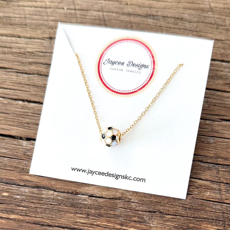 Kansas City Floating Soccer Ball Necklace: Current Soccer Jewelry KC Stainless Steel Sporting bild 4