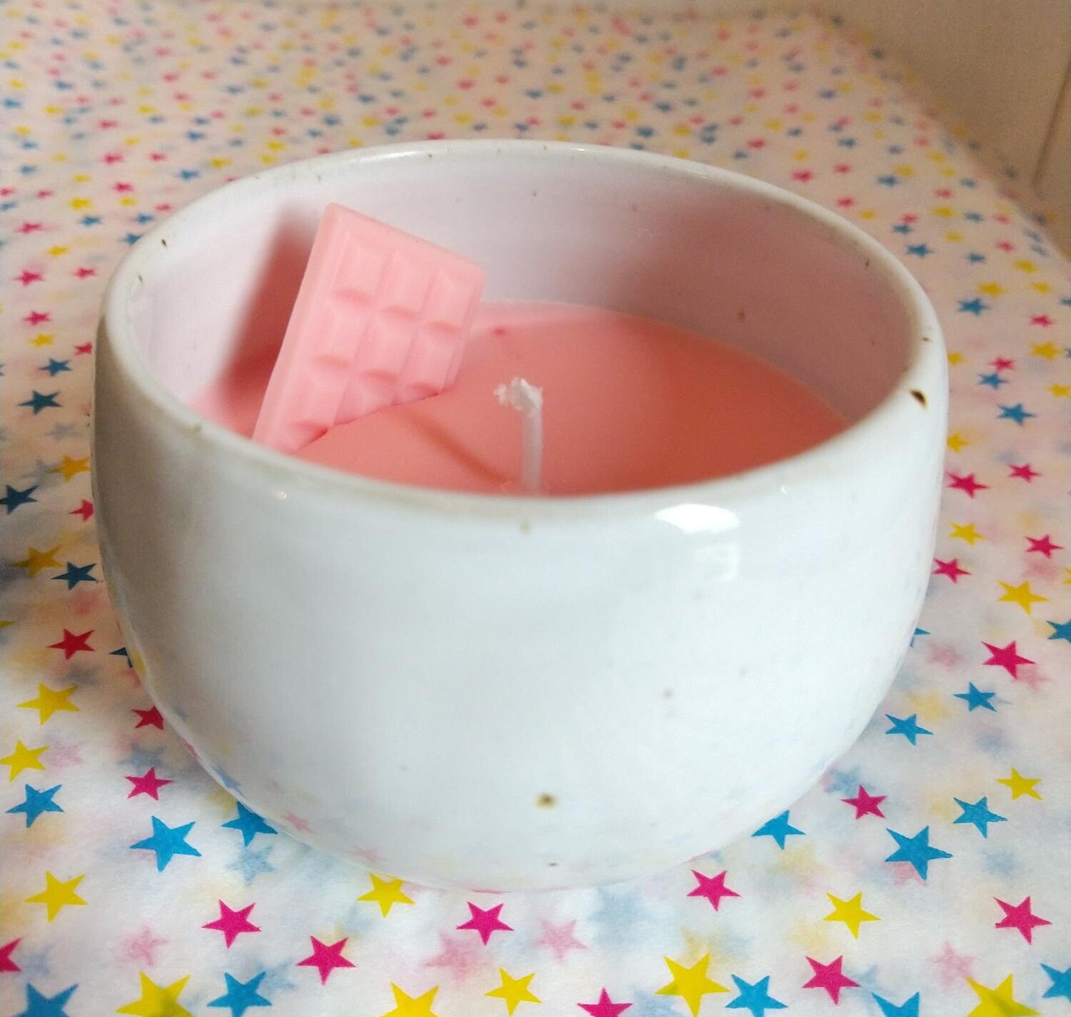 Bougie Gourmande - Bougie Rose Pierre Cadeau de Noel