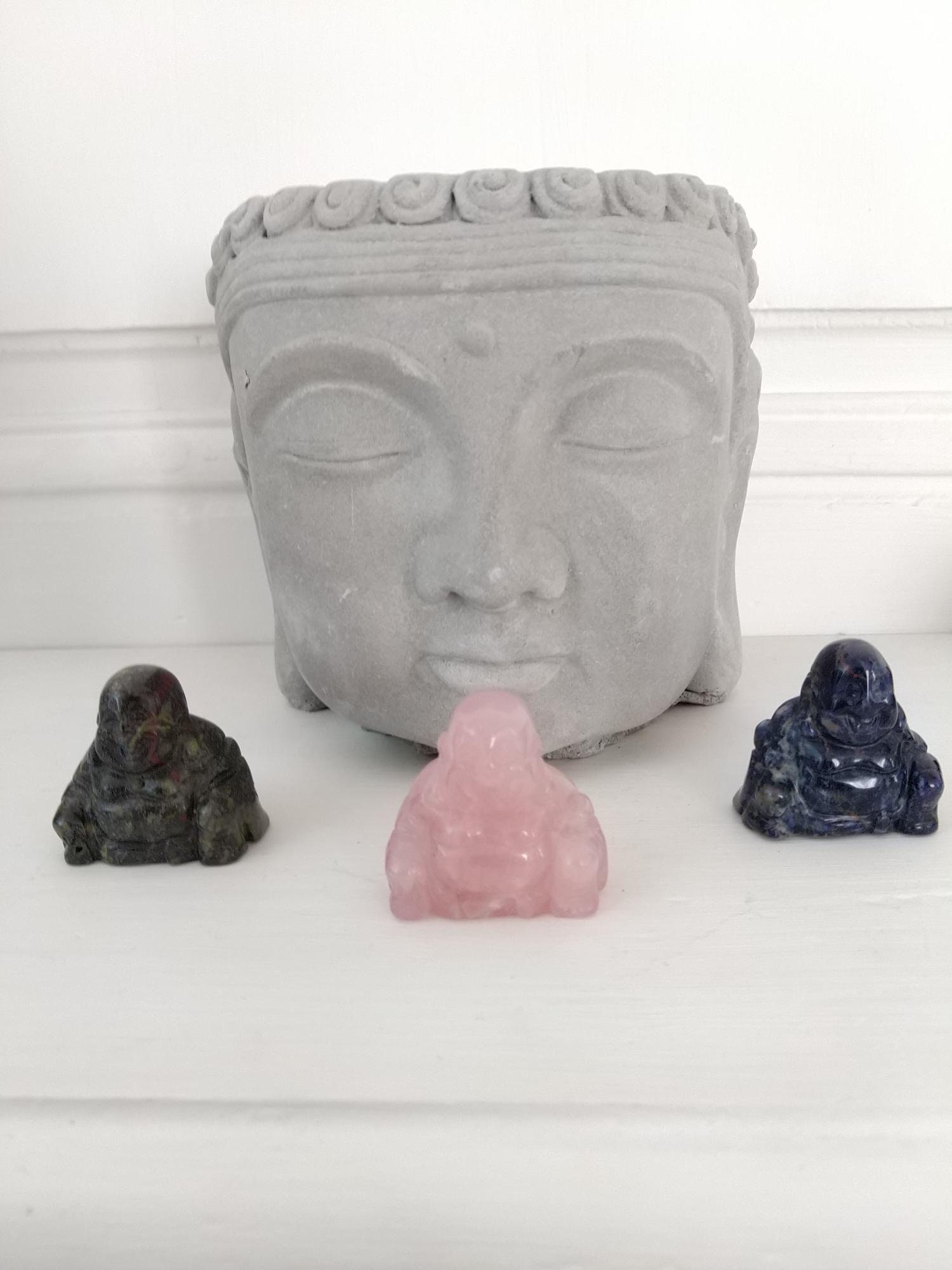 Bouddha en Pierres Semi- Précieuses - 40mm Originales Figurines