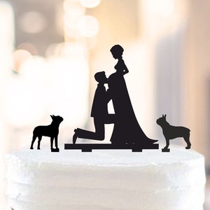 Wedding Cake Topper,Pregnant wedding cake topper,Pregnant Bride cake topper,Funny Cake Topper,Pregnant With Dog cake topper,Pregnant 1416