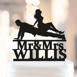 Wedding Cake Topper,Soldier And Bride Cake Topper,Military Wedding Cake Topper,Army Wedding,Air Force Wedding,push up Cake Topper (1151)
