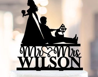 F1 Wedding Cake Topper, Formula One Racing Cake Toppers, Race Sports Wedding, Race Car Couple Silhouette Topper, Acrylic Topper 1247