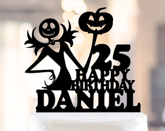 Adorno para tarta de Halloween, adorno para tarta de Jack, adorno para tarta de cumpleaños, adorno para tarta de cumpleaños de Halloween, fiesta de Halloween, adorno para tarta de cumpleaños de Jack 1165