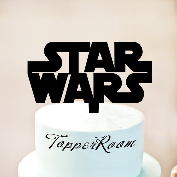Star Wars Cake Topperstar Wars Partystar Wars Birthday Cake Etsy
