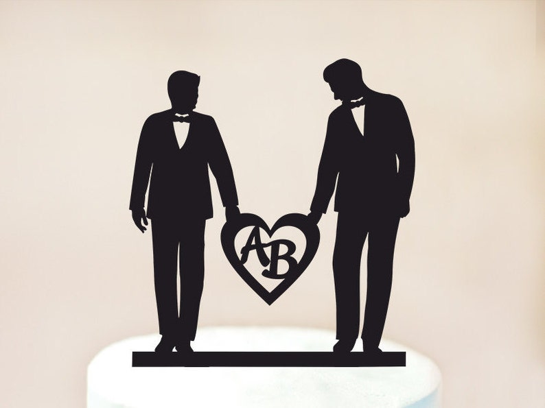 Gay wedding cake topper