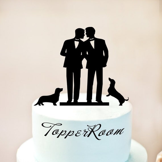 Resin Wedding Gay Cake Topper Decoration Top Gay Sweet Gifts