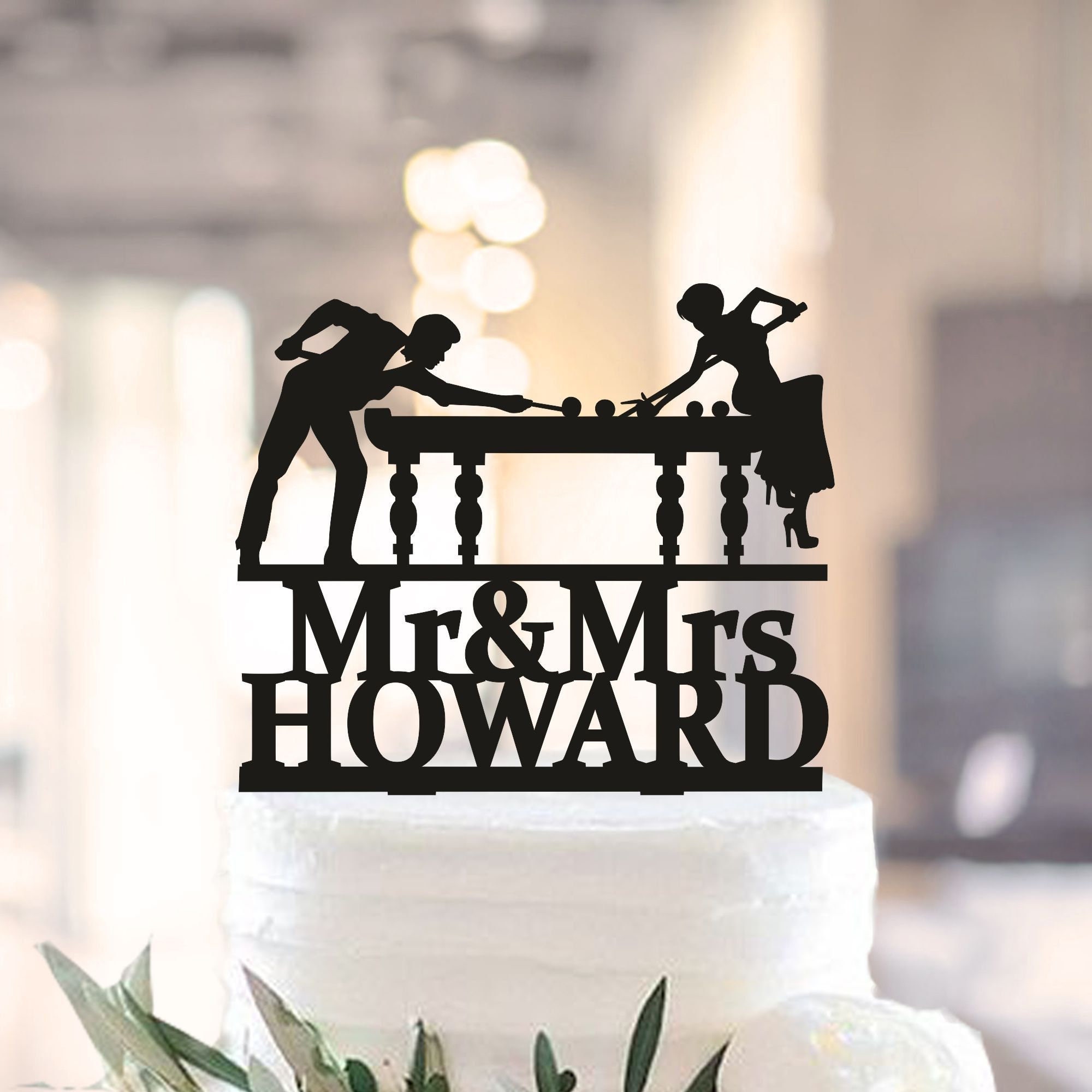 Billiards Cake Etsy